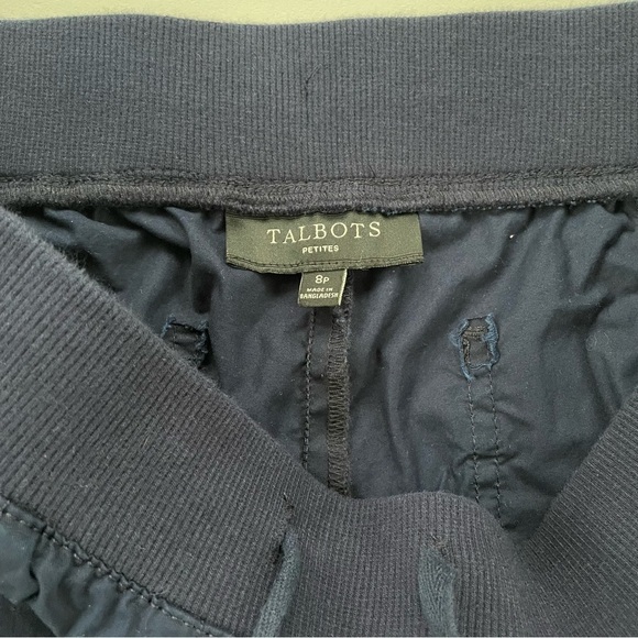 Talbots Navy Lightweight Pull-on Pants Size Medium Petite EUC - Picture 5 of 8